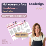 Negative Space in Colour Beading Free Printable | Beadesign by On A String