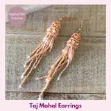 Taj Mahal Earrings — Beaded Earring PDF Tutorial | Peyote Stitch