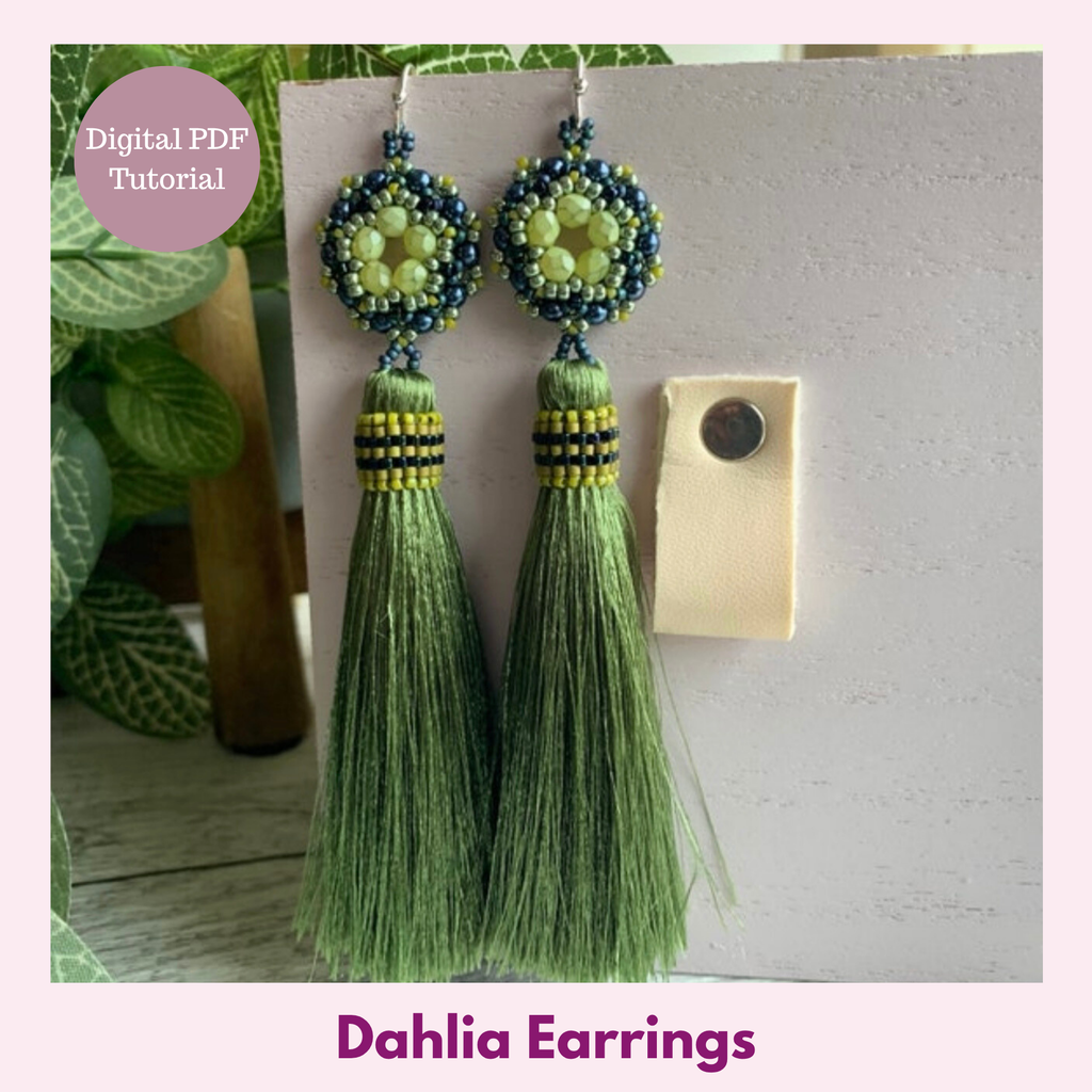 Dahlia Tassel Earrings