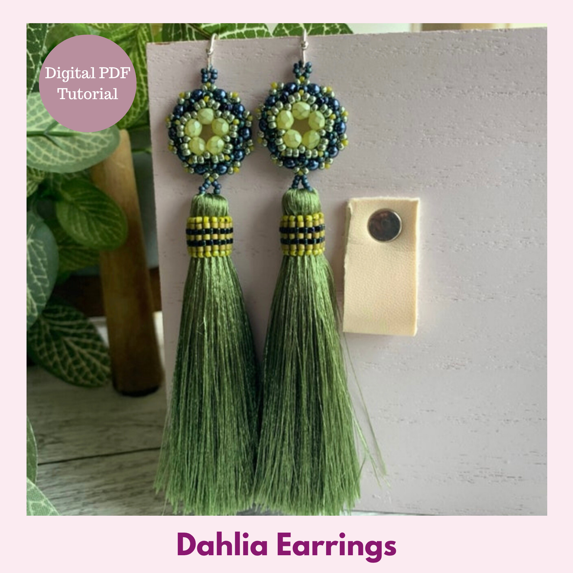 Dahlia Tassel Earrings