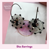 Disc Earrings — Beaded Earring PDF Tutorial | Glass Flowers & Disc Beads