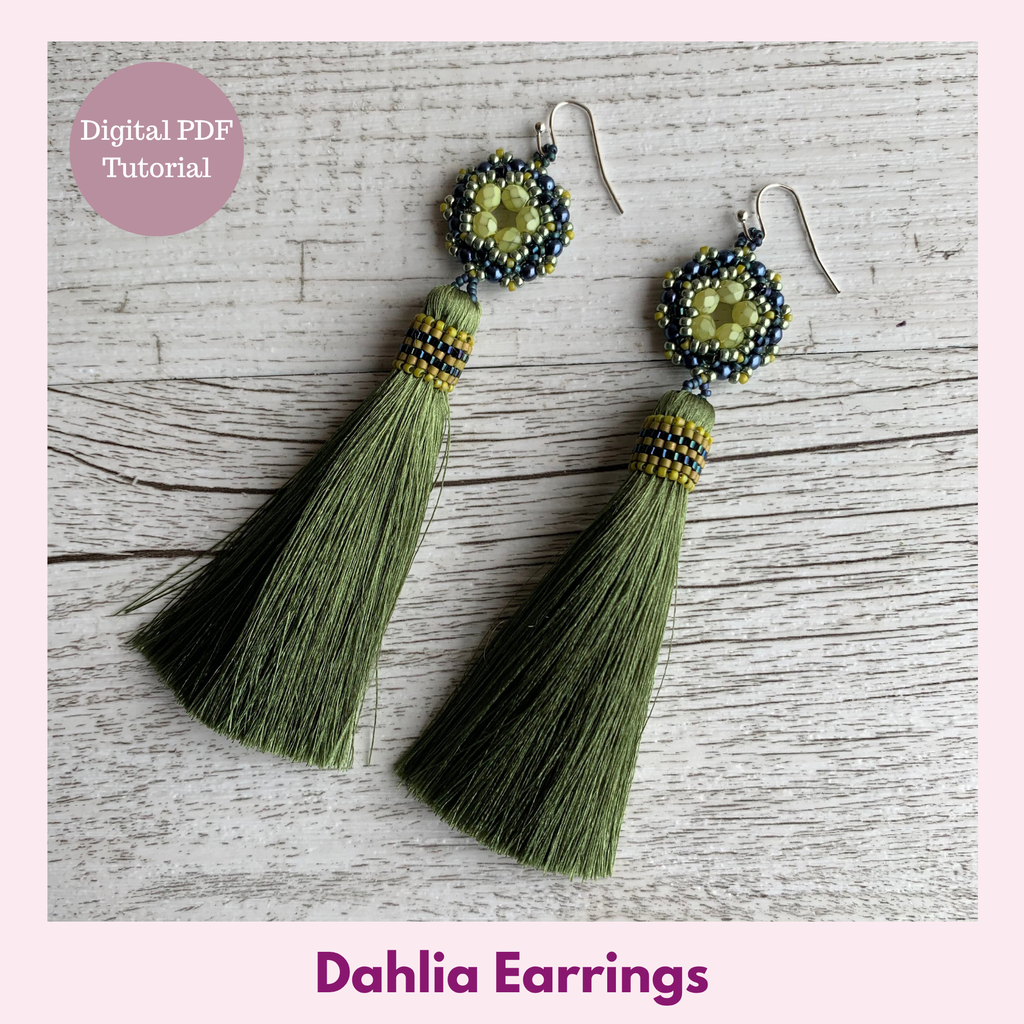 Dahlia Tassel Earrings