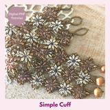 Simple Cuff — Beaded Bracelet PDF Tutorial | SuperDuo Beads