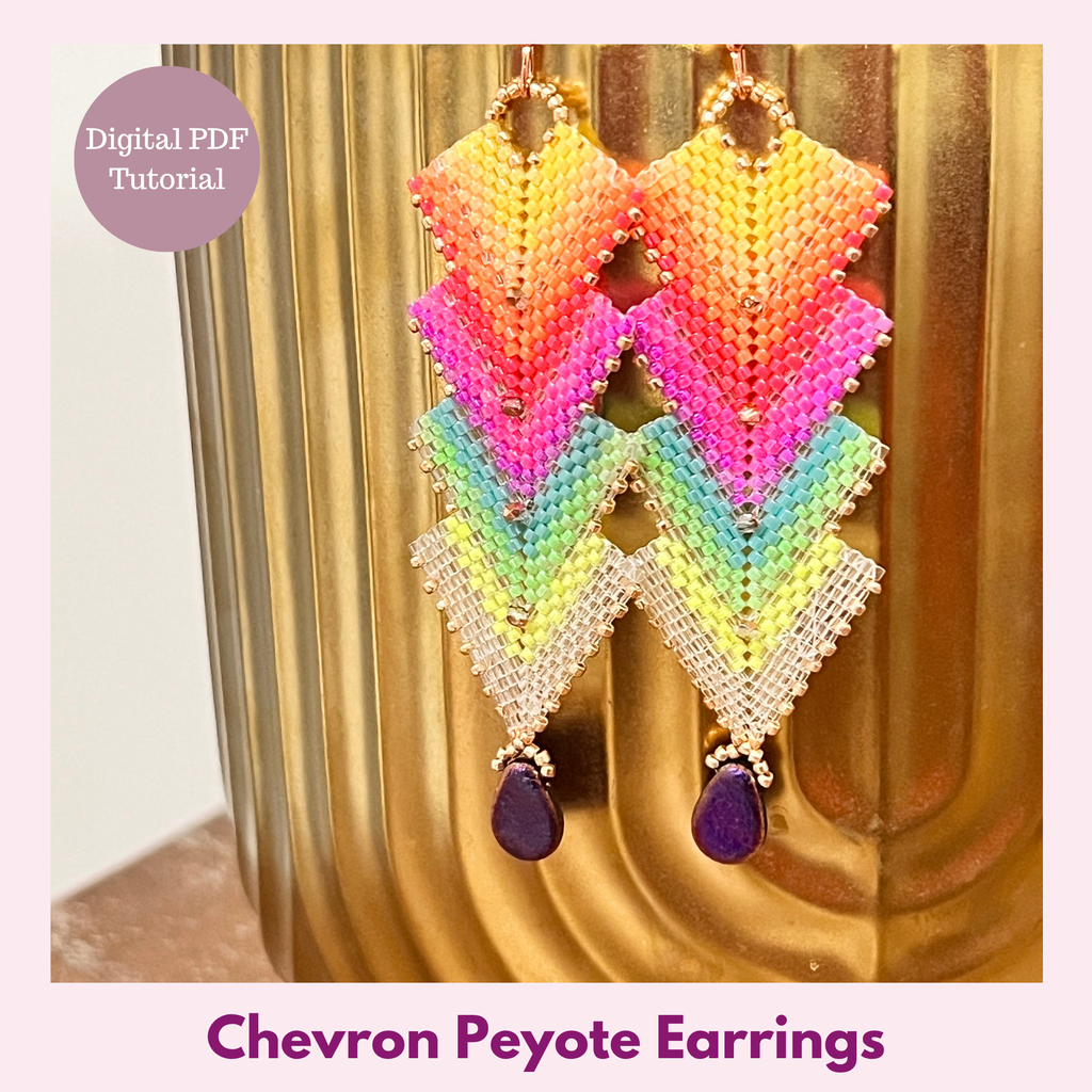 Chevron Peyote Earrings