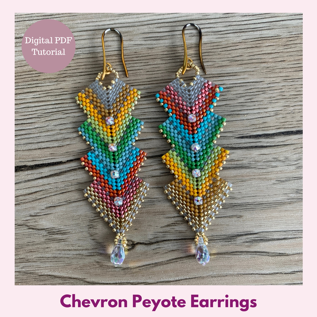 Chevron Peyote Earrings