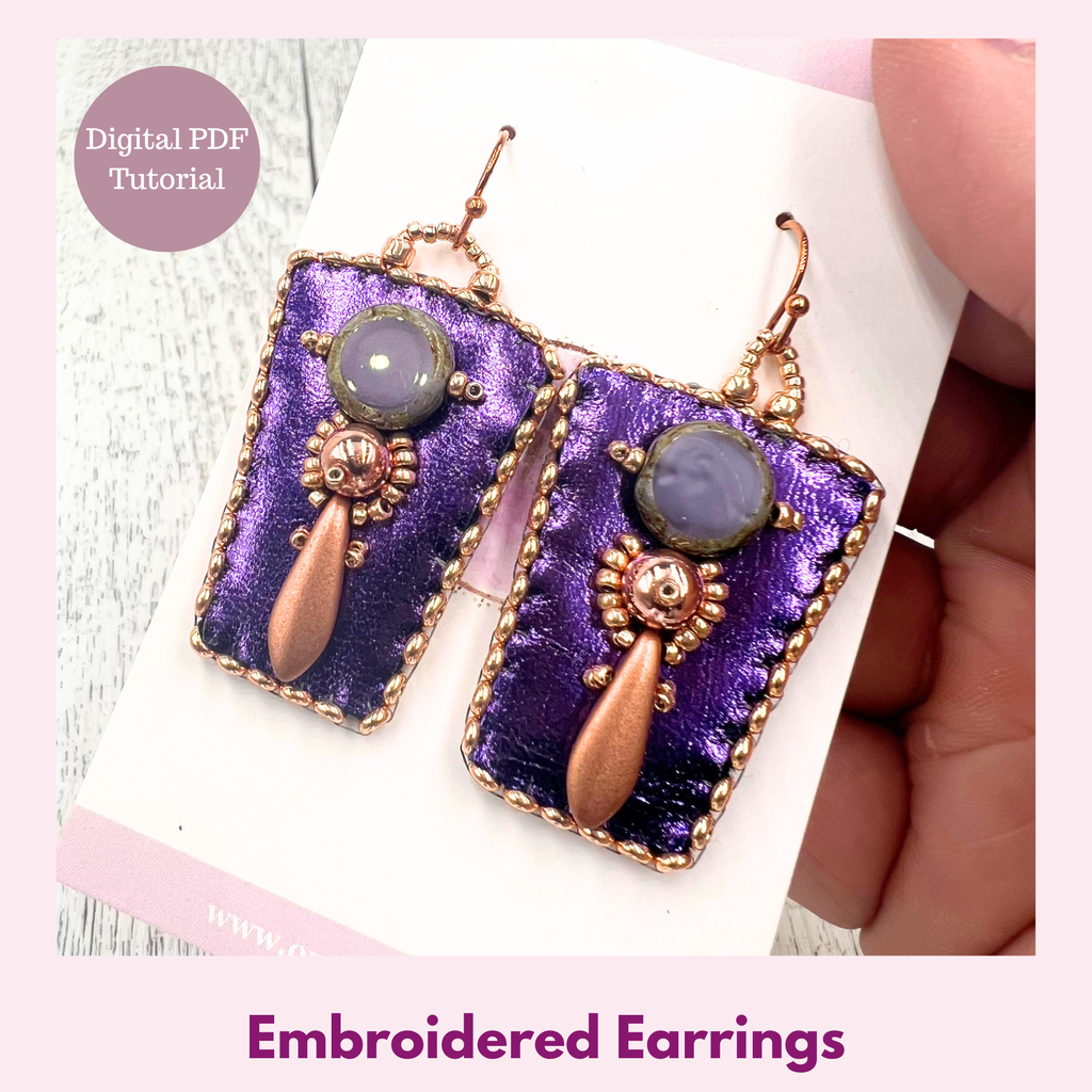 Embroidered Earrings