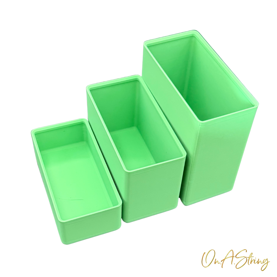 Stackables | Duo — Twin-Compartment Bead Storage | 3D Printed Organiser
