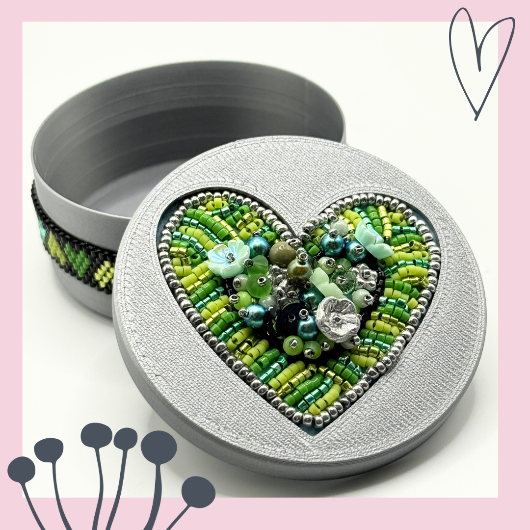Single Keepsake Box — Monthly Beaded Box | 3D Printed