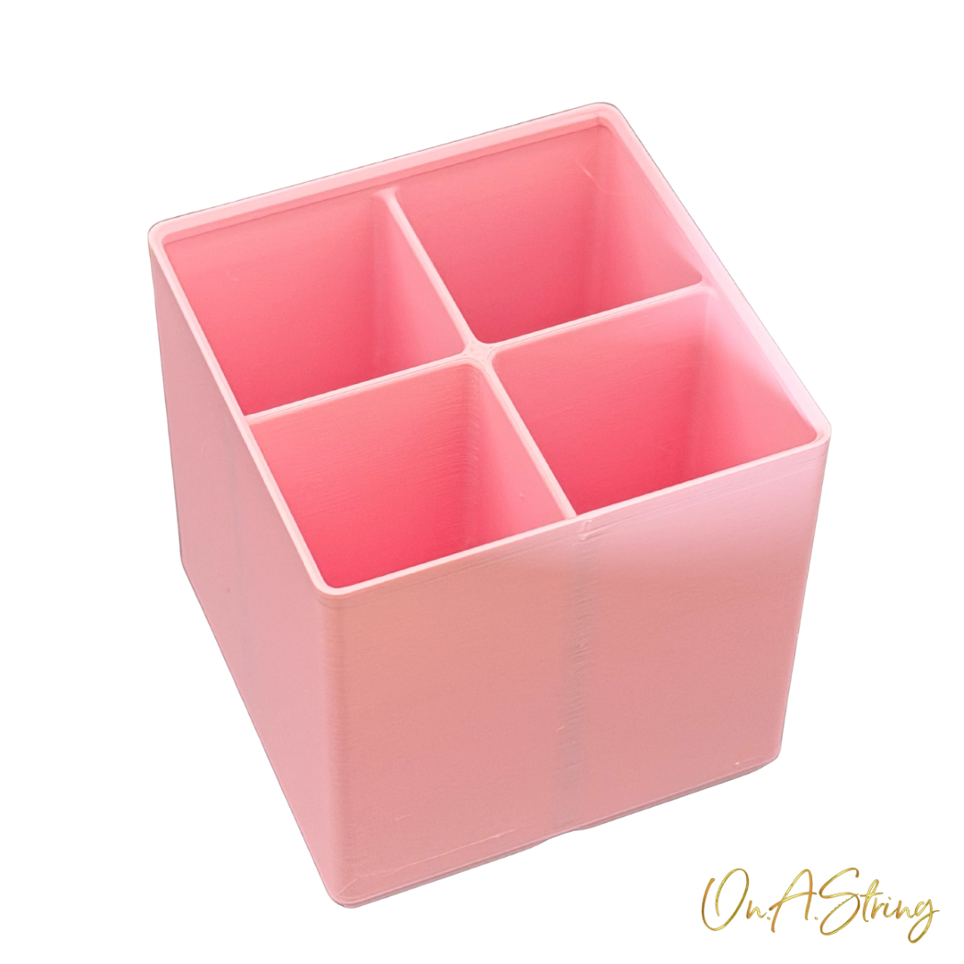 Stackables | Quad Box — Four-Compartment Bead Storage | 3D Printed Organiser