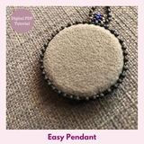 Easy Pendant — Peyote Bezel PDF Tutorial | Cabochon Pendant