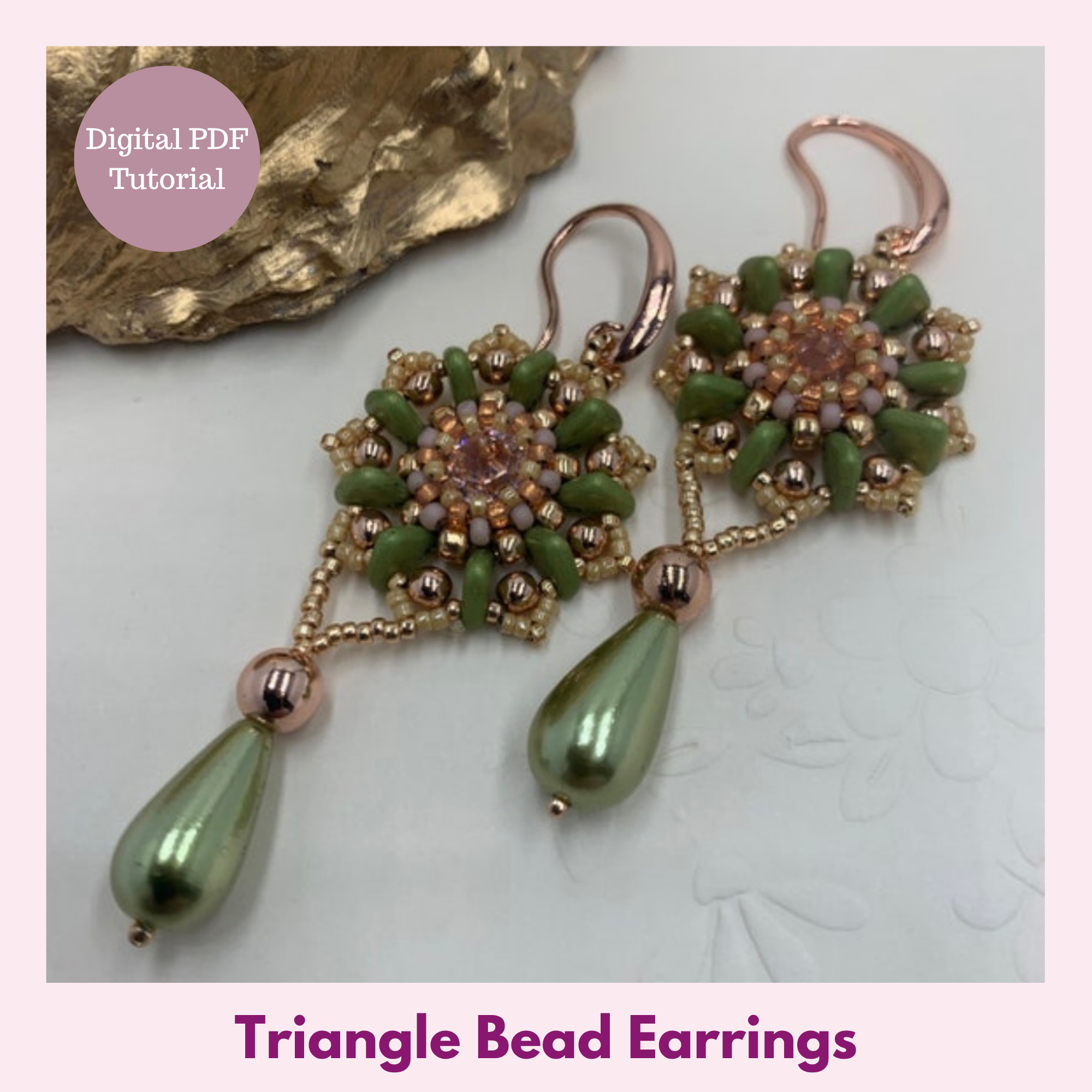Triangle Bead Earrings