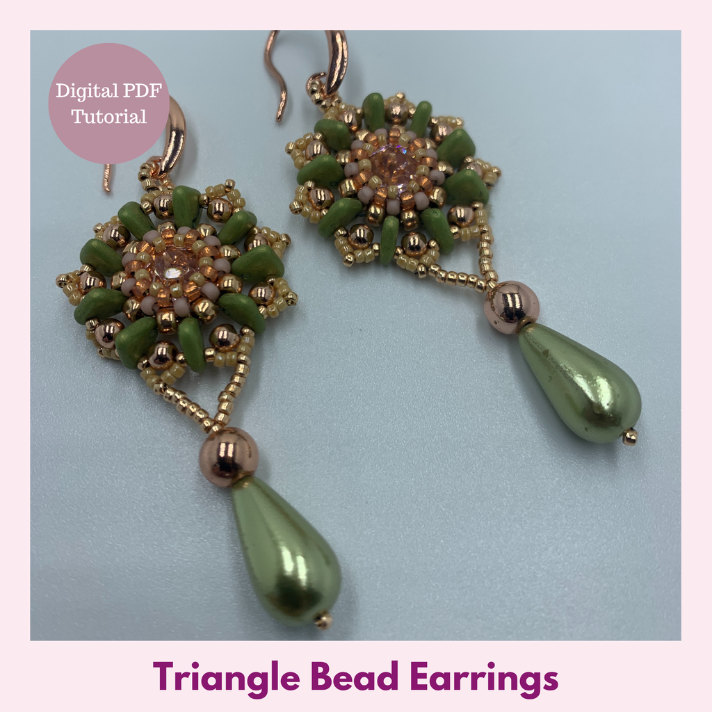 Triangle Bead Earrings