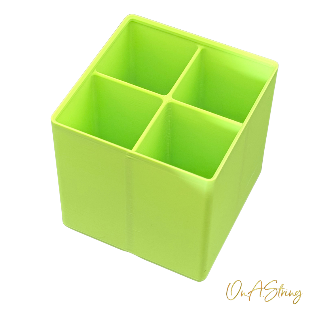 Stackables | Quad Box — Four-Compartment Bead Storage | 3D Printed Organiser