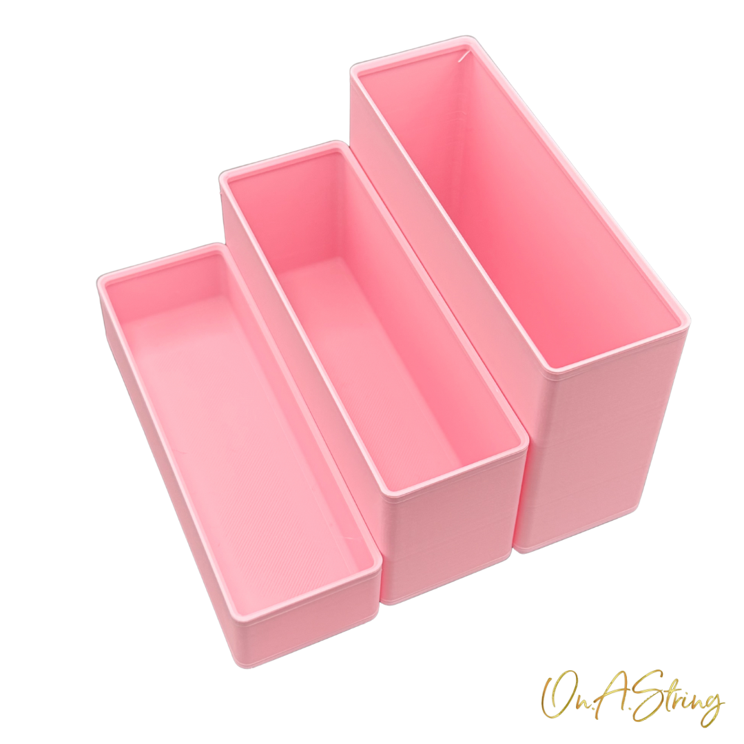Stackables | Trio — Three-Compartment Bead Storage | 3D Printed Organiser