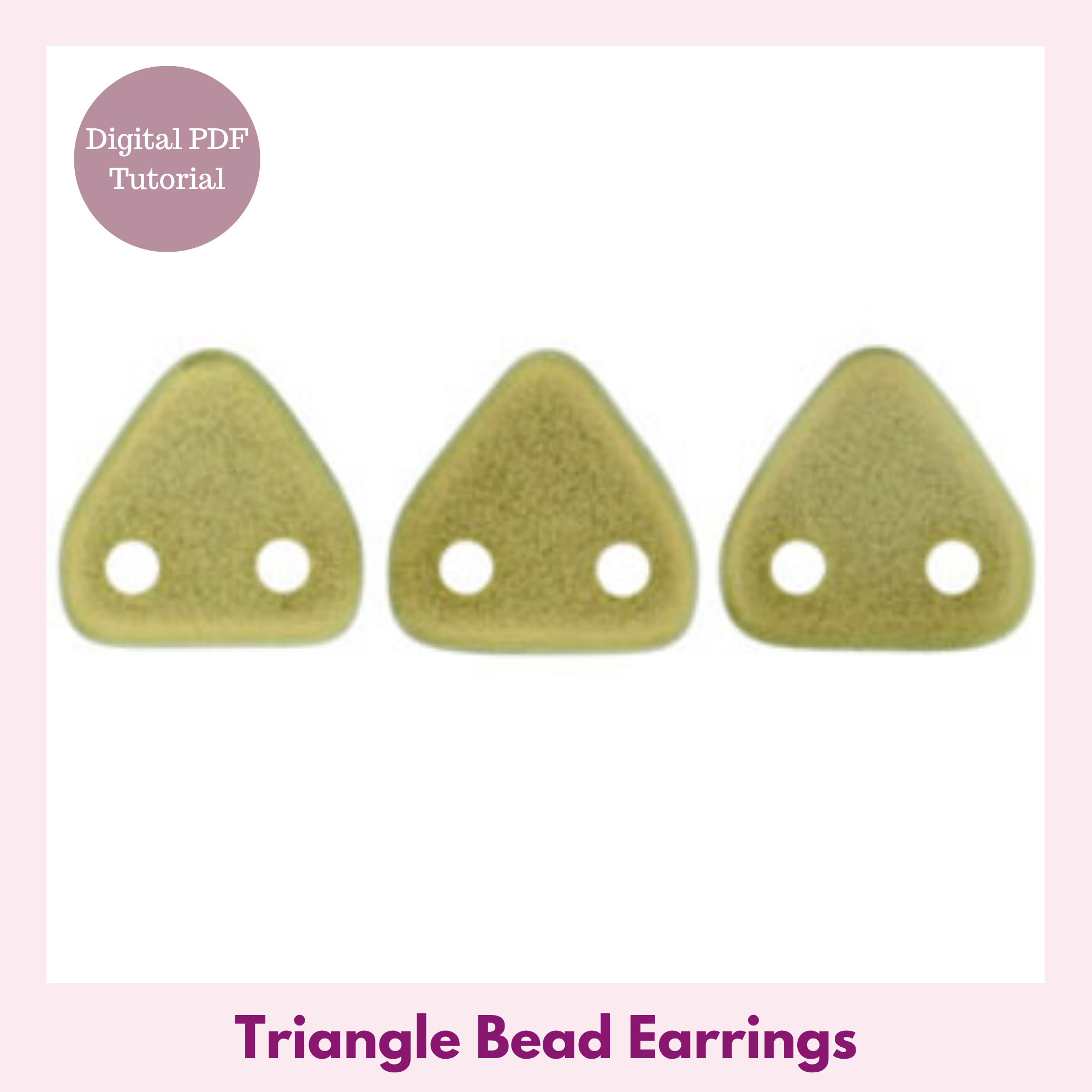 Triangle Bead Earrings
