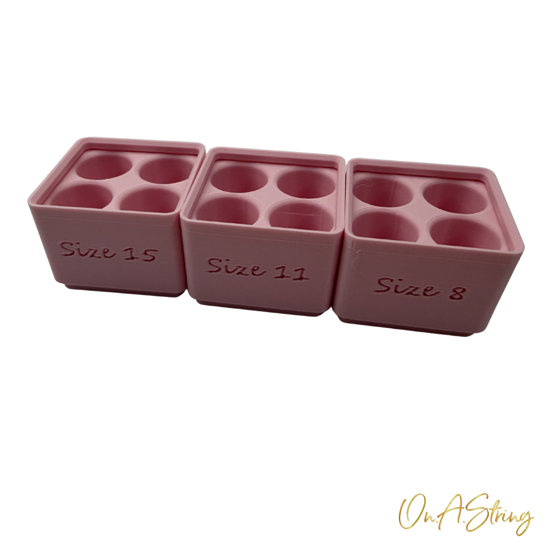 Stackables | Tube Holders — Seed Bead Tube Storage | 3D Printed