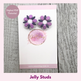 Jelly Studs — Beaded Stud Earring PDF Tutorial | Lipsi & Piros Beads