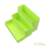 Stackables | Trio — Three-Compartment Bead Storage | 3D Printed Organiser