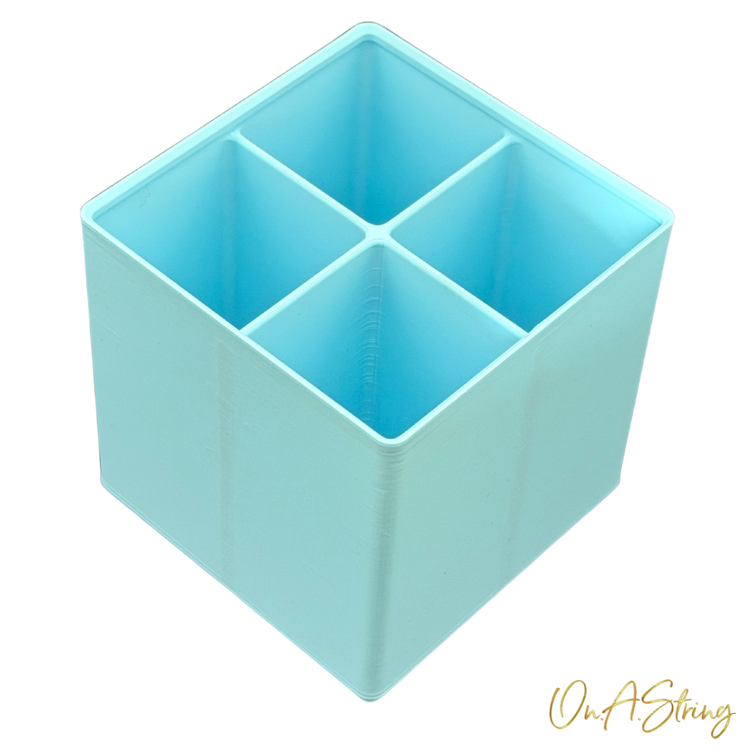 Stackables | Quad Box — Four-Compartment Bead Storage | 3D Printed Organiser