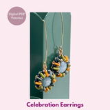 Celebration Earrings — Beaded Earring PDF Tutorial | Piros Beads