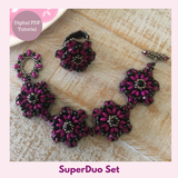 SuperDuo Set — Multi-Style Beading PDF Tutorial | Rings, Bracelets & Earrings
