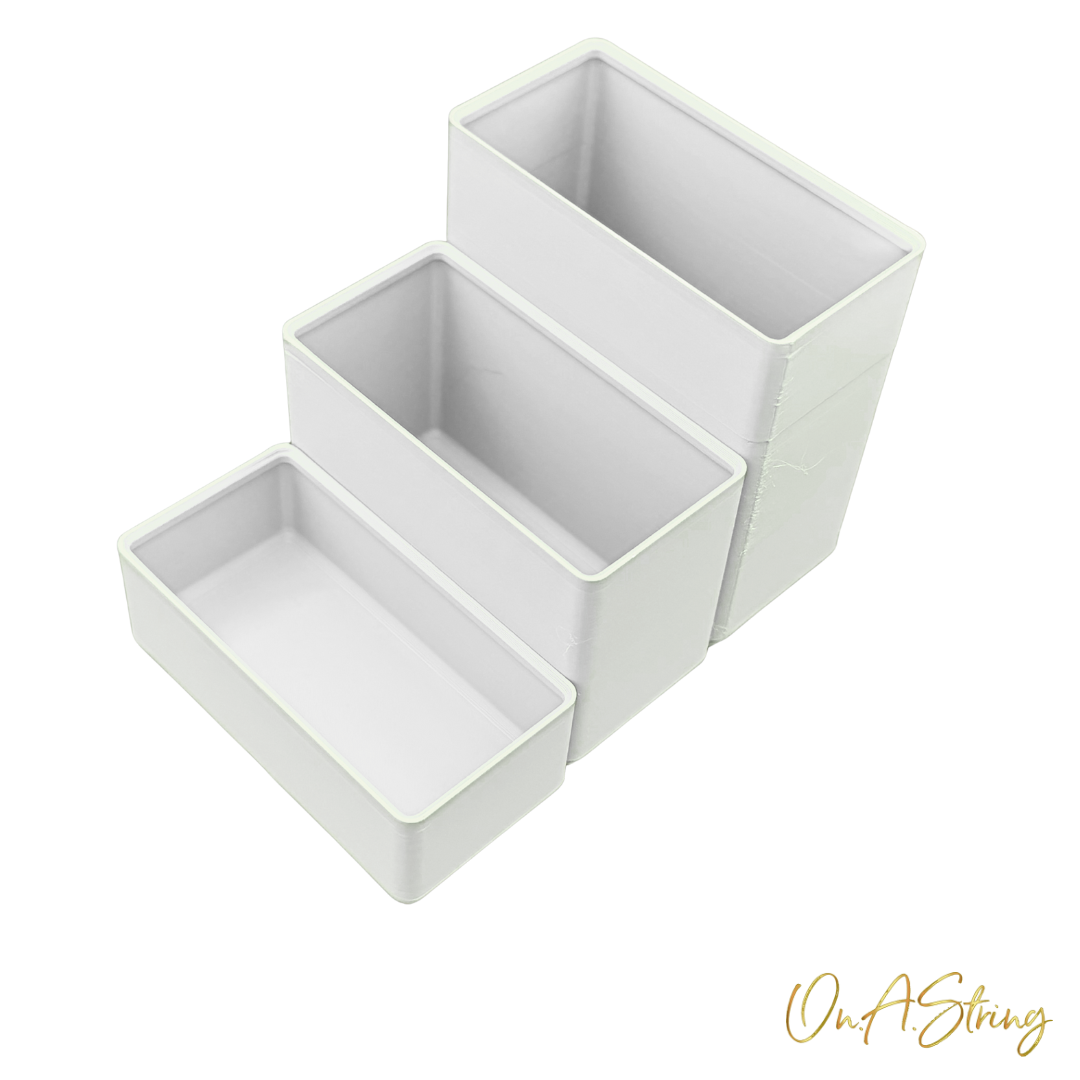Stackables | Duo — Twin-Compartment Bead Storage | 3D Printed Organiser