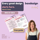 Brick by Brick Beading Design Free Printable | Beadesign by On A String