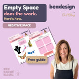 Negative Space in Beadwork Free Printable | Beadesign by On A String